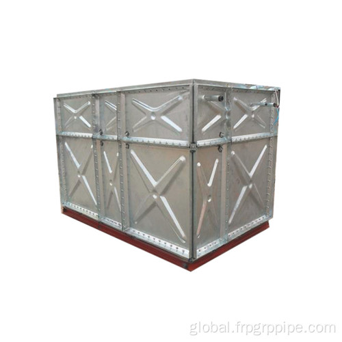 Galvanized Modular Water Tank Galvanized Steel Overhead Sectional Modular Rain Water Tank Factory